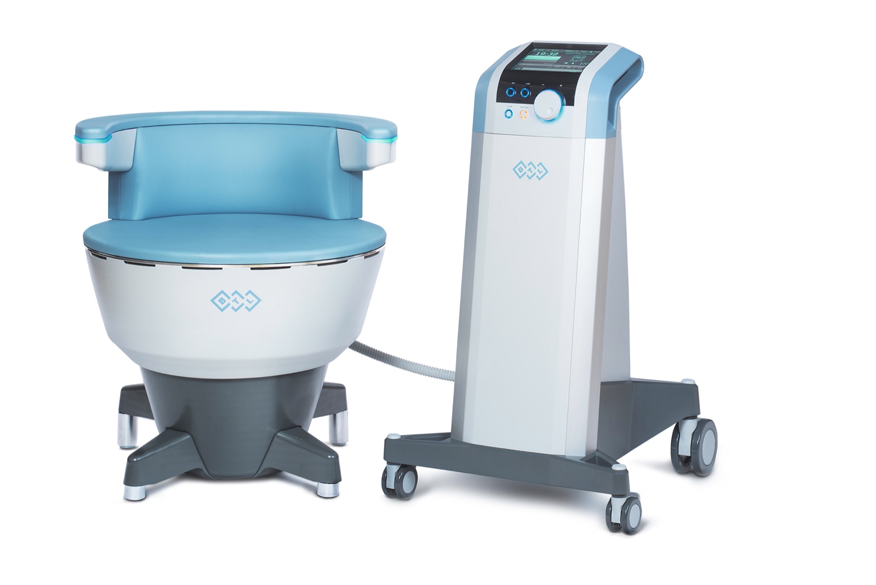 Emsella treatment chair and control unit