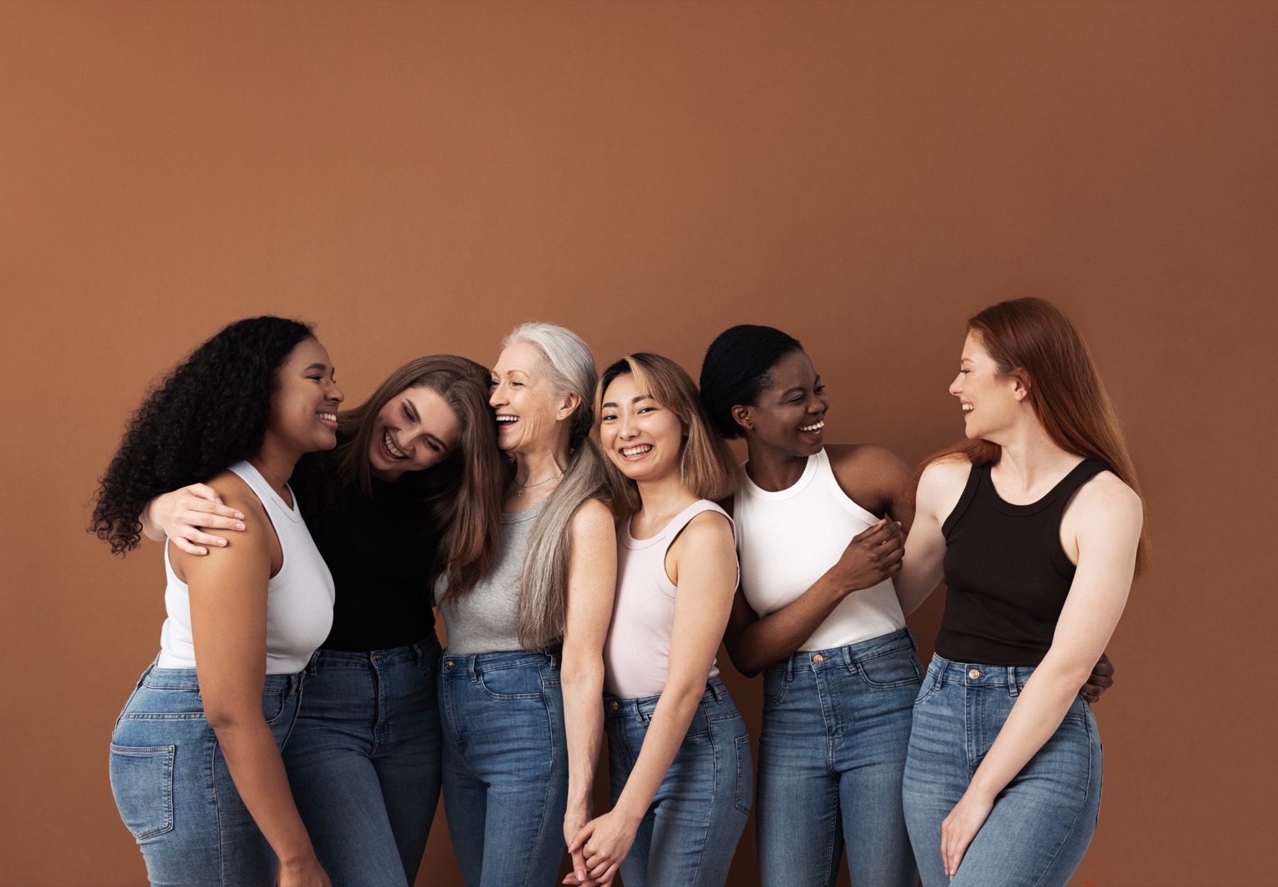 Women across life stages representing the range of care available at Aris